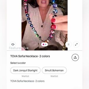 NWT TOVA Sofia Smutt Bohemian necklace